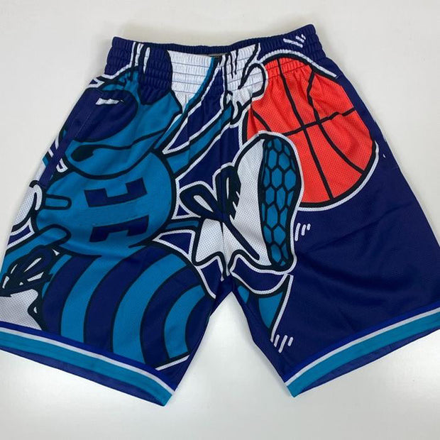 Men's casual sports print basketball pants