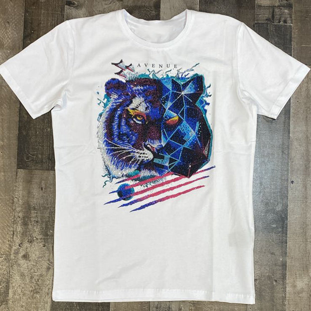 Tiger head print personalized T-shirt
