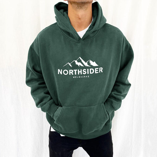 Trendy print casual outdoor street hoodie