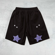 Star contrast casual sports shorts
