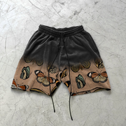 Fashion gradient retro street shorts