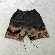 Fashion gradient retro street shorts