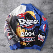 Casual basketball panther motorcycle jacket