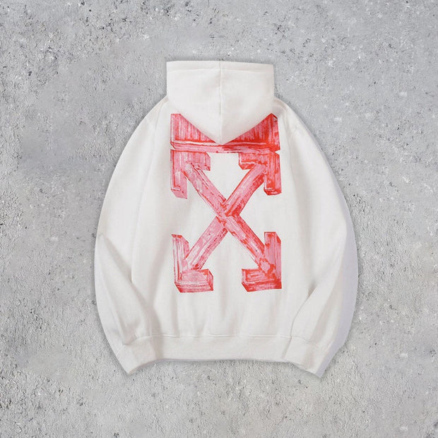 Tide brand pattern street long-sleeved hoodie