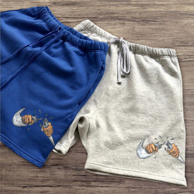 Personalized printed casual street shorts