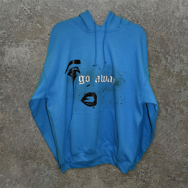 Personalized face print hooded sweatshirt