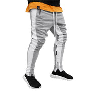 Casual sports pants, running pants, double pocket zipper jogging pants
