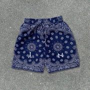 Fashion Printed Cashew Flower Street Shorts