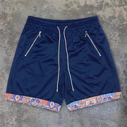Noble Luxe Zip Pocket Mesh Track Shorts