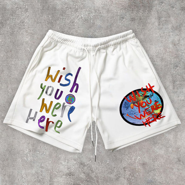 Tide brand print casual style street shorts