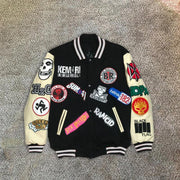 Skull guard collage limited edition baseball jacket