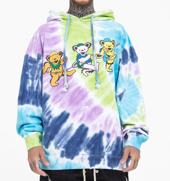 Tie-dye couple bear sweater