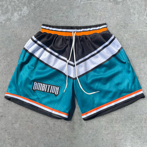 Casual Colorblock Sports Shorts