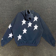 Personality trend street star hooded sweatshirt