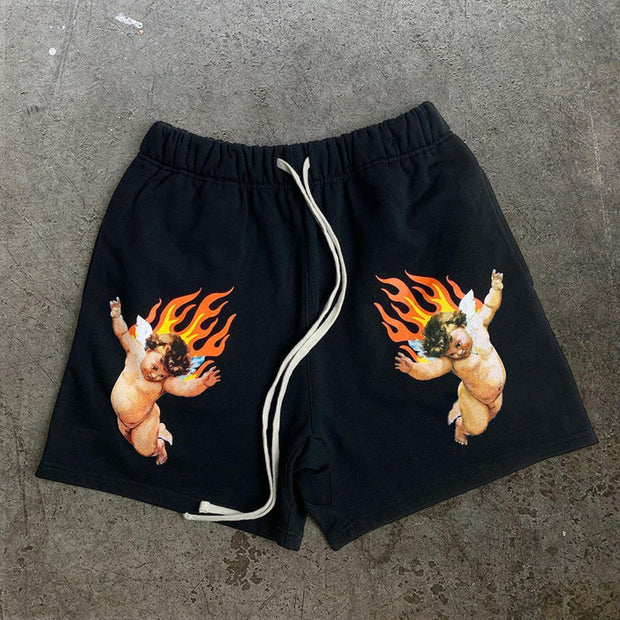 Personalized printed men's sports shorts