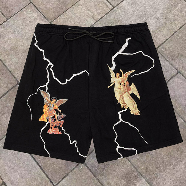 Lightning angel casual street resort shorts