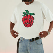 Fruit personality printed round neck short-sleeved T-shirt
