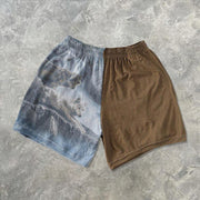 Personalized retro print men's shorts