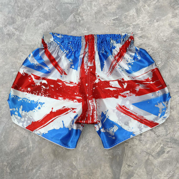 Muay Thai shorts with flag print