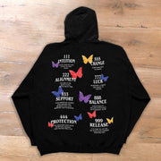 Personalized fashion butterfly print sweatshirt for men and women