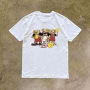 Tide brand print bear fashion short-sleeved T-shirt