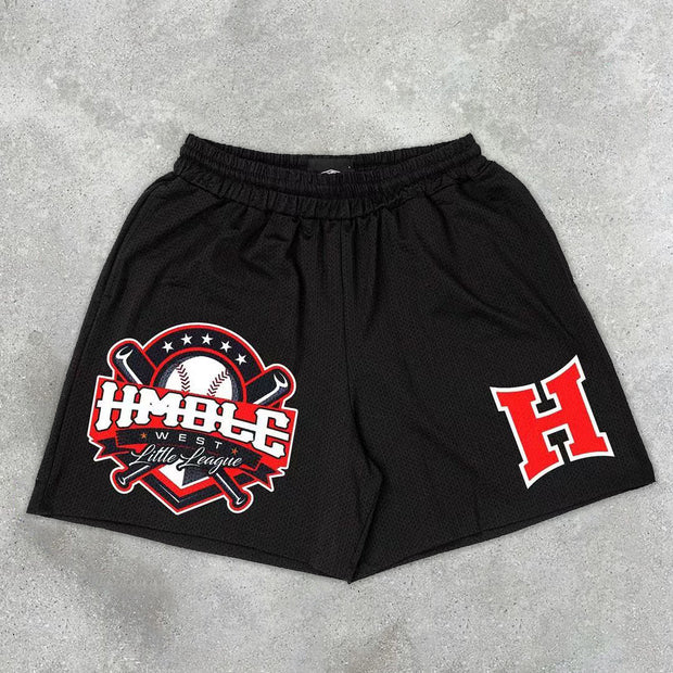 Casual baseball street sports mesh shorts