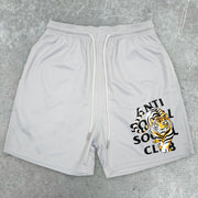 Tiger cartoon fashion pattern sports shorts