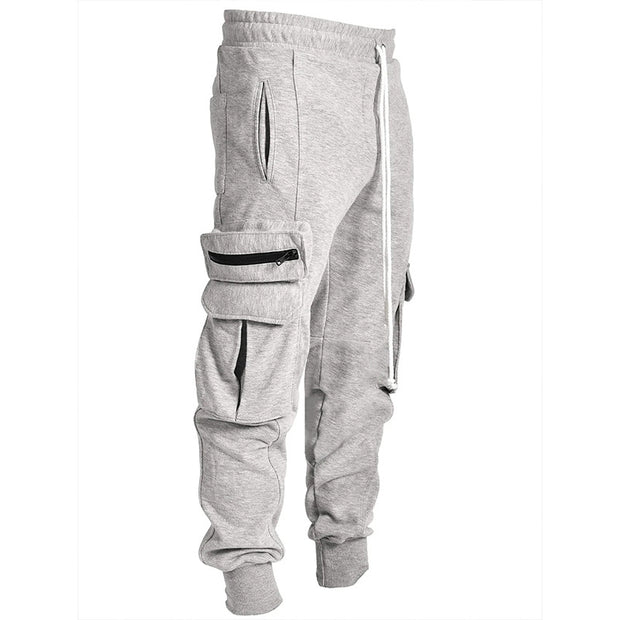 Overalls men's autumn and winter new sports and leisure multi-pocket hip-hop high street trousers men