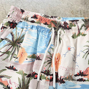 Leisure vacation couple flower shorts
