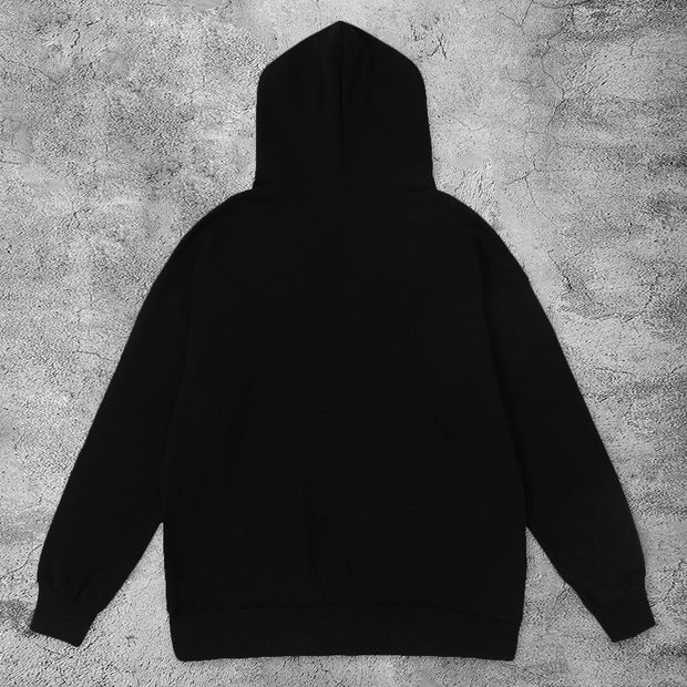 Casual retro frustrated hoodie