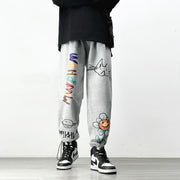 hiphop pants male hip-hop hip-hop oversize sports pants hip-hop graffiti casual pants