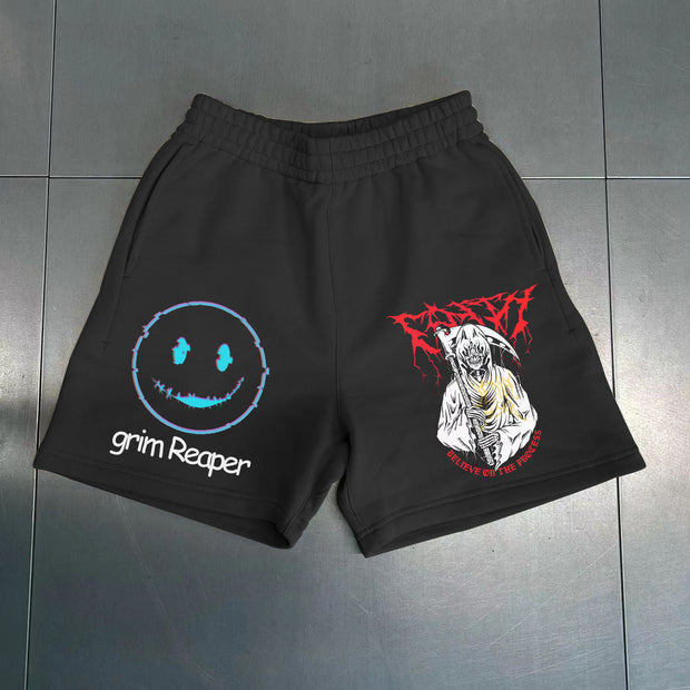 Death is coming casual street shorts