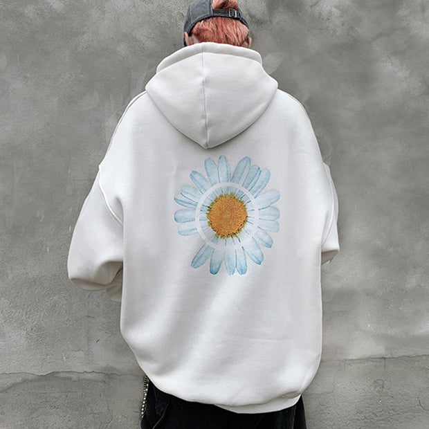 Little Daisy loose hooded Hong Kong style trendy all-match sweater