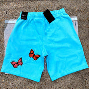 Casual butterfly print shorts