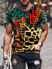 Printed round neck short sleeves t-shirts