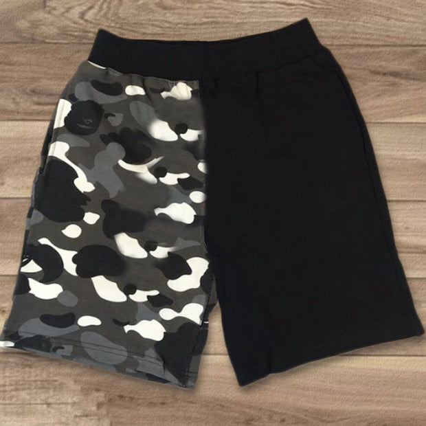 Fashion casual camouflage print shorts