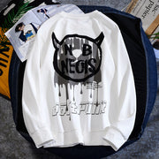 Round neck pullover print graffiti fun casual youth shirt all-match loose lovers sweatshirt