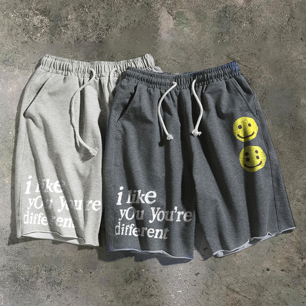 Personalized street print shorts
