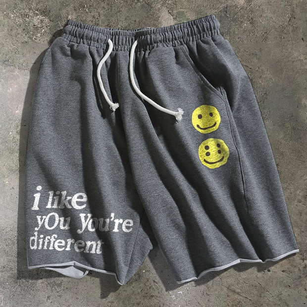 Personalized street print shorts