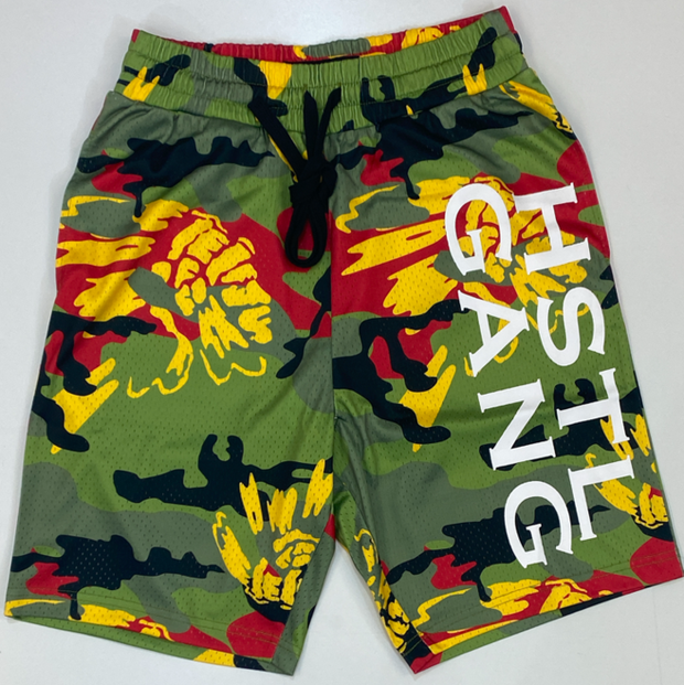 Casual chiefs camouflage print sports shorts men