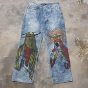 Angel & god casual street western jeans