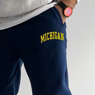 Michigan wool casual sports trousers