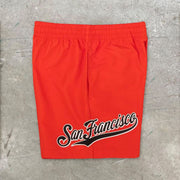 Personalized letter print sports shorts