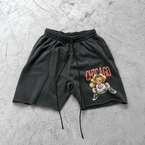 Trendy hip-hop personality casual loose shorts