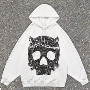 Demon skull street hoodie