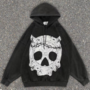 Demon skull street hoodie