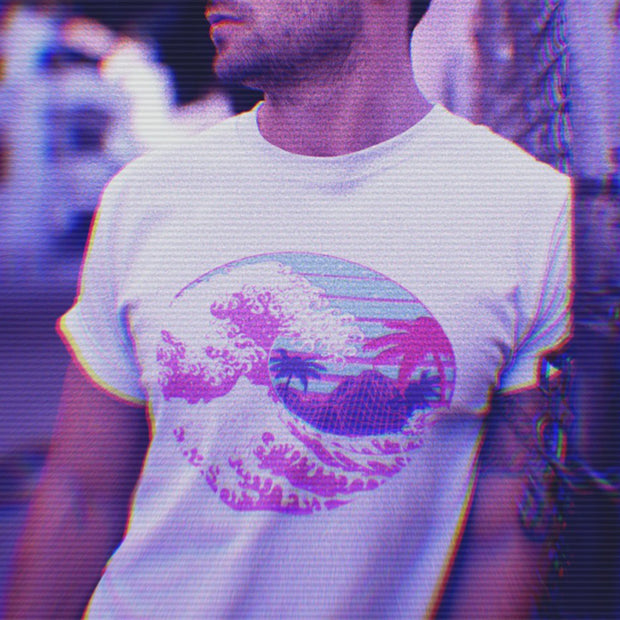 ŌNAMI Cyberpunk Print Short Sleeve T-Shirt