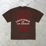 Trendy brand personalized print street short-sleeved T-shirt