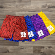 Trendy brand printed casual street mesh shorts