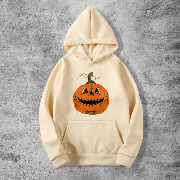 Halloween pumpkin head hoodie